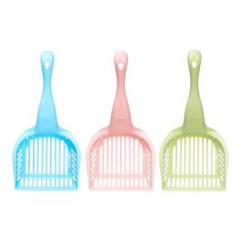 Mascow Pala de plástico grande surtidos - Azul, rosa palo, verde - 14.5x32.5x8.5 cm (48 Unidades)