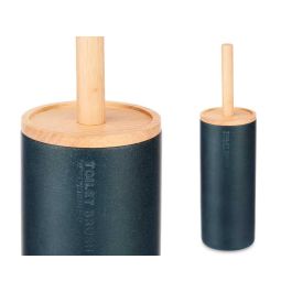 Escobillero de Resina con Tapa de Bambú Negro - Berilo 10.2x38x10.2 cm (4 Unidades) Escobillero de Resina con Tapa de Bambú Negro - Berilo 10.2x38x10.2 cm (4 Unidades)