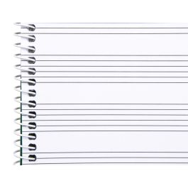 Liderpapel Bloc de Música para Guitarra Hexagrama Cuarto 3 mm 20 Hojas 100 g/m2