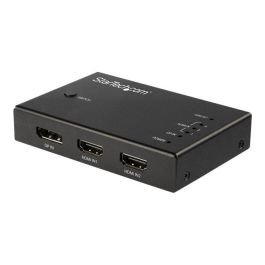 StarTech.com Vs421Hddp Switch KVM de Video HDMI DisplayPort 4 Puertos 4K 60Hz - Conmutador de 3x HDMI y 1x DisplayPort