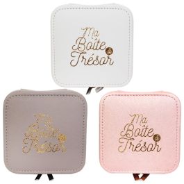 Home Deco Factory Joyero Viaje Colección Pour Elle Compartimentado Colores Surtidos