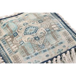 DKD Home Decor Cojin Suelo Estilo Arabe Azul Beige 40 x 40 x 40 cm