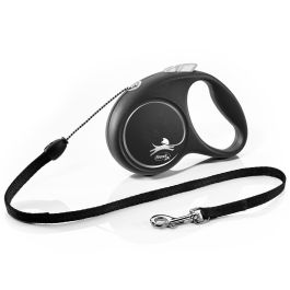 Flexi Correa Black Design S Cordón 5M Silver. Carcasa Negra con Llamativo Contraste de Colores y Correa Negra. Plástico, Nylon, Metal. Precio: 11.49999972. SKU: B13AZTALRR