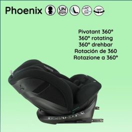 Nania NAN3760425910250 Silla de coche Isofix I-Size Giratoria Reclinable Grupo 0/1/2/3 con Reductora Negra