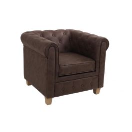 DKD Home Decor Sillón Vintage Marron Natural 80 x 70 x 80 cm Precio: 298.50000015. SKU: B178A5XLR5