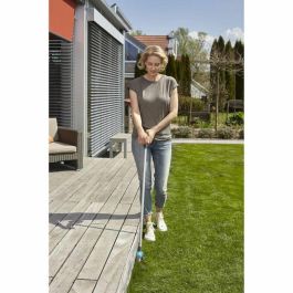 Gardena Tijeras Cortacésped Comfort Long Reach - Cuchillas 130mm Antiadherentes, Mango Ergonómico y Rueda Guía