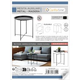 Mesa Auxiliar de Metal 46.8 cm Confortime (4 Unidades) Mesa Auxiliar de Metal 46.8 cm Confortime (4 Unidades)