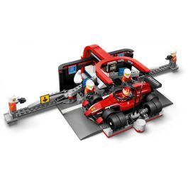 Lego Juego de Construcción City Fórmula 1 Parada en Boxes con Equipo de Mecánicos y Coche Ferrari para Niños +6 Años