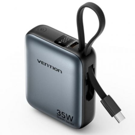 Vention FHEH0 Power Bank 10000mAh 35W Carga Rápida PD PPS USB-C Integrado Gris Portátil para Móviles y Portátiles Vention FHEH0 Power Bank 10000mAh 35W Carga Rápida PD PPS USB-C Integrado Gris Portátil para Móviles y Portátiles Precio: 28.49999999. SKU: B1CX7QK68G