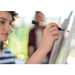 Nobo Rotulador para Pizarra Blanca Tinta Líquida Punta Cónica 3 mm Colores Surtidos Caja de 10 Unidades