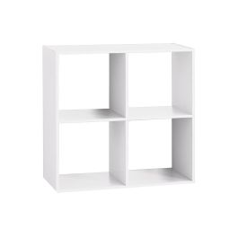 Atmosphera Estanteria Madera Blanco 67,6 x 32 x 67,6 cm para 4 Cajas Organizadoras Precio: 45.95000047. SKU: S7905171