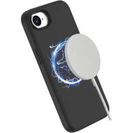 eSTUFF INFINITE ROME Funda Magnética Silicona para iPhone 16e Negra - 81% Material Reciclado
