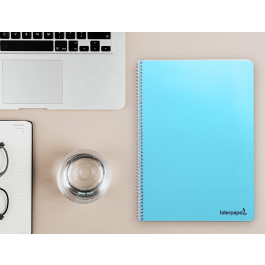 Liderpapel Cuaderno Espiral A4 Micro Smart Tapa Blanda 80 Hojas 60gr Horizontal 7mm Doble Margen