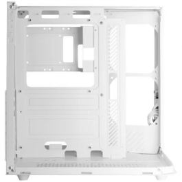Mars Gaming MC-INFINIOLITE White: Caja Gaming ATX Cube con Cristal Templado Curvo Panorámico Blanco - Estructura Dual Chamber, GPU hasta 325mm, sin Ventiladores