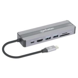 MANHATTAN 7-in-1 Dockingstation HDMI RJ45 2xUSB-A SD/MicroSD