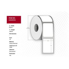 Capture Label 60x60 - Core 25. Yellow. Top-coated. DT. Permanent. 1.200 labels per roll. 12 rolls per box Precio: 163.50000007. SKU: B19L237XGZ