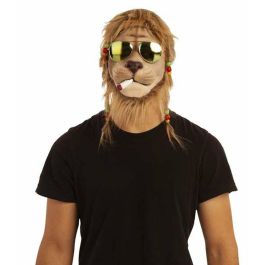 Smoking lion with glasses 1/2 mask one size Precio: 10.71697. SKU: S8605801