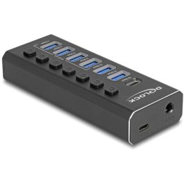 DELOCK 64326 Hub USB 3.2 Gen 2 con 7 Puertos (4x 10 Gbps, 4x Carga Rápida 5 Gbps), Interruptor e Iluminación DELOCK 64326 Hub USB 3.2 Gen 2 con 7 Puertos (4x 10 Gbps, 4x Carga Rápida 5 Gbps), Interruptor e Iluminación Precio: 91.78999984. SKU: B1FSX59AFN