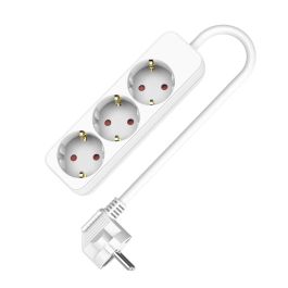 Regleta Enchufes 3 Tomas sin Interruptor TM Electron TMUAD503 Blanco 3680 W (1,5 m)