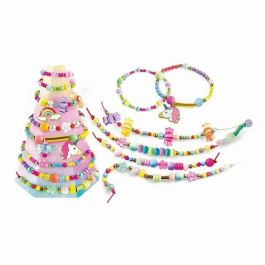 Clementoni - Crazy Chic - Caja creativa Unicornio - Crea tus pulseras de pedrería de colores con dijes y pompones - A partir de 7 años