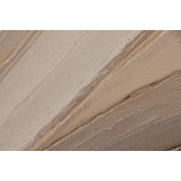 DKD Home Decor Cuadro Moderno Lienzo Pintado a Mano Marron Beige 143x103x4 cm