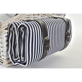 Cesta Picnic DKD Home Decor Blanco Azul 40 x 42 x 40 cm Set de 25 Cesta Picnic DKD Home Decor Blanco Azul 40 x 42 x 40 cm Set de 25