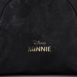 Cerdá Mochila casual Minnie polipiel negra, diseño urbano para niños y adultos, ideal para viajes y uso diario, a partir de 3 años