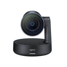 Logitech 960-001224 Sistema de Videoconferencia Rally Plus 4K UHD, Campo de Visión 82°, Zoom 15x, Audio RightSound para Salas Grandes