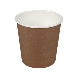 Set de 50 vasos de cartón marrón 80 cc Algon (36 Cajas) Set de 50 vasos de cartón marrón 80 cc Algon (36 Cajas)
