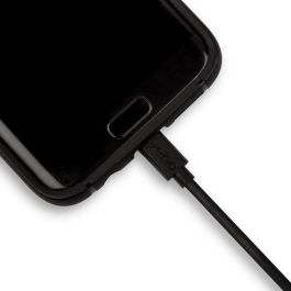 Veho Cable USB A a Micro USB Pebble 0.2m Negro para Carga Universal Portátil Power Bank, Smartwatches, GPS, E-Cigarettes. Tacton Duradero.