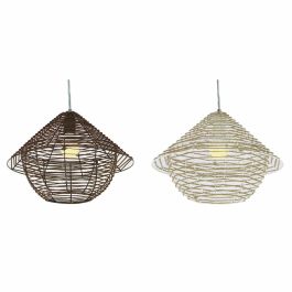 Lampara Techo Urban DKD Home Decor Blanco Marron 38 x 27 x 38 cm (2 Unidades) Precio: 67.27842. SKU: B1AAMVP2FP