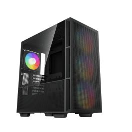 Deepcool CH560 Caja PC Gaming ATX Alto Flujo Aire con 4 Ventiladores ARGB, USB 3.0, USB-C, Cristal Templado