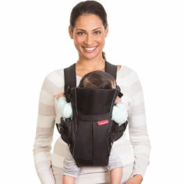 Infantino INF0773554002041 Mochila Porta Bebé Ergonómica Swift Negro/Azul para Bebés 0-24 meses