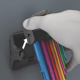 Wera 05133165001 Juego de llaves allen Hex-Plus Multicolour, métricas, 9 piezas (1.5, 2, 2.5, 3, 4, 5, 6, 8, 10 mm)