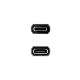 Cable Alargador USB-C NANOCABLE 10.01.4400 Negro 50 cm