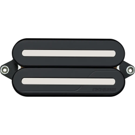 Fishman Fluence Modern Open Core Alnico Rails Pastilla Humbucker Negra/Nickel