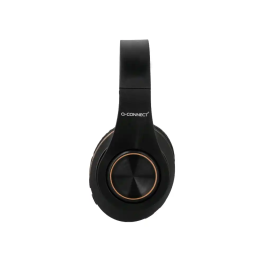 Q-connect Auriculares Bluetooth Diadema Ajustable Manos Libres Color Negro Autonomía 10h