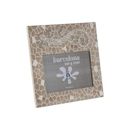 DKD Home Decor Marco de Fotos Boho Natural Blanco 20 x 19 x 1 cm (4 Unidades) Precio: 20.9500005. SKU: B1CWPRBLYQ