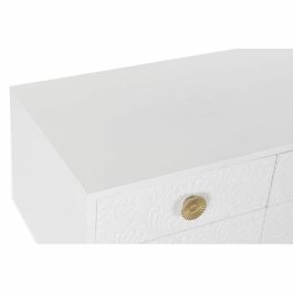 Mueble de TV DKD Home Decor Blanco Dorado Abeto Madera MDF 120 x 42 x 54 cm Mueble de TV DKD Home Decor Blanco Dorado Abeto Madera MDF 120 x 42 x 54 cm