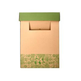 Contenedor Papelera Reciclaje Liderpapel Ecouse Carton 100% Reciclado Y Reciclable 70 Litros 450x350x650 mm