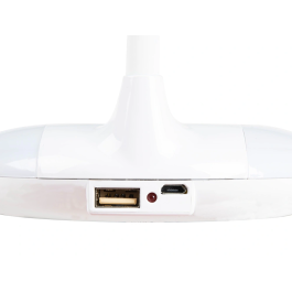 Liderpapel Lámpara Infantil Sobremesa Recargable ABS 16 LED 3.7W Sensor 3 Niveles Color Blanco