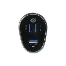 Conceptronic Carden06B Cargador de Coche 3 Puertos USB para Dispositivos Móviles