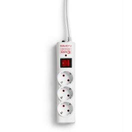 Salicru 680BA000001 Regleta SPS SAFE 3 Tomas Schuko con Interruptor, Protección Sobretensiones, Cable 1.5m, Blanca, Fijación Mural Precio: 13.6900005. SKU: S5602148