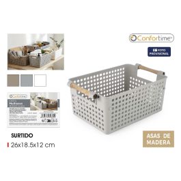 Confortime Cesta Multiusos con Asas de Madera 30.2 cm x 18.9 cm x 12.9 cm Precio: 43.49999973. SKU: B1DHDB22KF