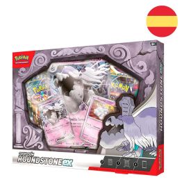 Pokemon Blíster de Cartas Houndstone en Español: 4 Paquetes de Refuerzo, 2 Cartas Promoción, 1 Carta XL y Código Live