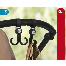 KioKids Ganchos Dobles para Carrito con Velcro - Set de 2 Unidades Negros para Colgar Bolsas Precio: 4.49999968. SKU: B1ERVF6T5H