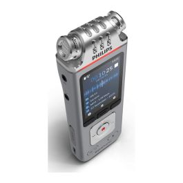 Philips DVT4115 VoiceTracer - Grabadora de Voz Digital, USB-C, Grabación 36h, MP3/WAV, Micrófono Omnidireccional, Memoria 8GB, Pantalla LCD, Compatible PC/Mac