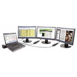 Lenovo Adaptador Monitor USB 3.0 a DVI/VGA 2048 x 1152 Pixeles Negro