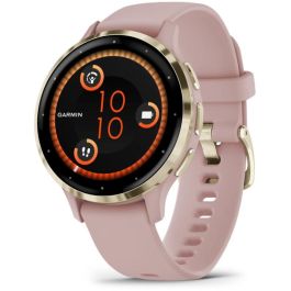 Garmin Reloj GPS Venu 3S 1707620854677 30,4 mm (1.2) Acero Soft Gold Caja Rosa Correa Silicona Rosa Precio: 436.50000042. SKU: B1HAETQN9N
