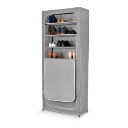 Jobgar Armario zapatero doble con funda, 160x68x30 cm, Gris, Tela Precio: 39.69000013. SKU: S7909695